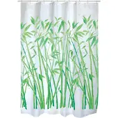 Spirella Rideau de douche Polyester BAMBUS 180x200cm Vert