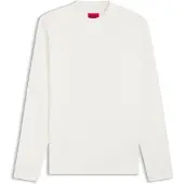 HUGO T-shirt Slim en coton mercerisé avec col montant