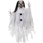 Europalms Figurine d'Halloween Clown Gildo, animée, 120x16x80cm (1 pcs)