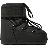 Moon Boot unisex. 80D1409380 Bottes basses en caoutchouc Icon noir (39/41), Plat, Lacets, Casuel
