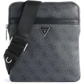 GUESS Sac à bandoulière 'MILANO CROSSBODY FLAT' gris basalte / noir / argent