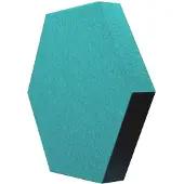 Mega Acoustic HexaPET 3 cm Turquoise Panneau de mousse absorbant