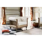 PIB Fauteuil vintage chesterfield Montaigu