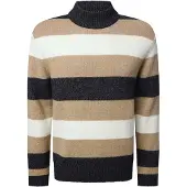 Pierre Cardin Pull-over camel / anthracite / blanc cassé