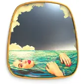 Seletti Gold Frame 59 cm Miroir Sea Girl