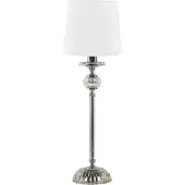 Beliani Lampe à poser en métal blanc Kubena Lumarko