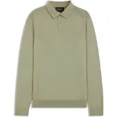 BOSS Polo en maille de laine, soie et cachemire