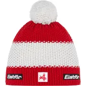 Spalding Unisexe, Bonnet, Star Pompon Ski Austria, Rouge, Multicolore, (Taille unique)