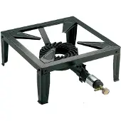 Usorteret 1 pit Camping Gas stove Brûleur à gaz Brûleur Wok | 7.5 KW | 37cm | 4 Pieds