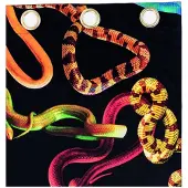 Seletti Rideau serpents noir