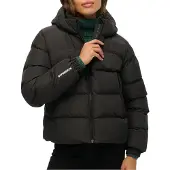 Superdry Femme Doudoune à Capuche Sports Black Taille: 36
