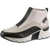 Rieker Bottines 'N6352' crème / beige clair / noir