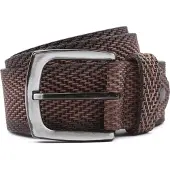 Suitable Ceinture Structure En Cuir Marron