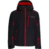 Spyder - Veste de ski imperméable et chaude en Primaloft - Leader Jacket Black Escape pour Homme - Taille S - Noir