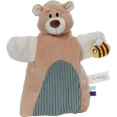 Nici 61856 Doudou Marionnette Ours 2en1 26x25cm sur en-tête