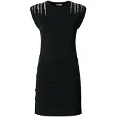 Pepe Jeans pour femme. PL9537726 Robe noire Brilla (M), Casuel, Coton, Manche courte