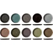 COSY&TRENDY 10x Streetfood festival plate, set of 10 assort. Ø 13 cm, Assiettes, Multicolore