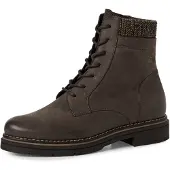 Tamaris Bottines à lacets chocolat / marron chiné