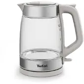 Tefal Bouilloire en verre KI605B30 Bouilloire électrique 1,7 L 2200 W Gris, Argent, Transparent