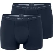 Schiesser Boxers bleu nuit / blanc