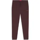 HUGO Bas de pyjama en coton mélangé avec logo brodé