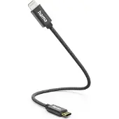 Hama Câble de chargement USB-C vers Lightning 0,2 m noir