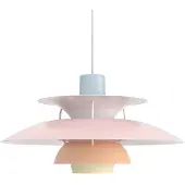 Louis Poulsen PH 5 Suspension Pastels Blue Rose Peach