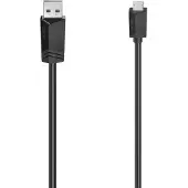 Hama Câble Micro-USB 2.0 480 Mbit/s 1,5m Noir