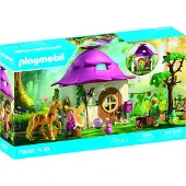 Playmobil Magic Unicorns 71838 Maison de fée avec licorne dorée