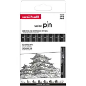 Uni-Ball Pin Fineliner Classic 1 Lot de 8