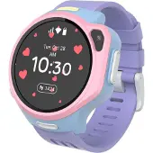 MyFirst Montre connectée pour enfants R2 Bluetooth Violet Rose avec bracelet Violet + Carte eSim incluse