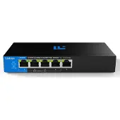 Linksys LN2305P - Commutateur réseau - PoE+ non géré - 2500 Mbps - 5 ports
