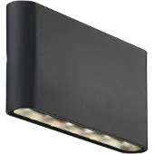 Nordlux Applique murale design épurée Kinver noir 17,5 cm