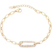 Faina Bracelet or rose / transparent