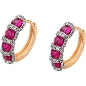 Gaya Boucles d'oreilles or rose / violet