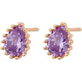 NAEMI Boucles d'oreilles or / violet