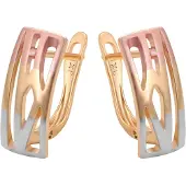 Gaya Boucles d'oreilles or / or rose / argent