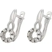 Gaya Boucles d'oreilles argent / transparent