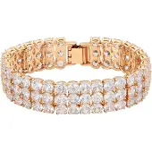 Faina Bracelet or rose / transparent