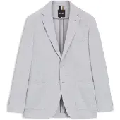 BOSS Veste Regular en coton mélangé à chevrons