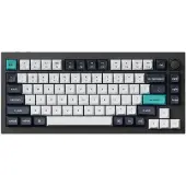 Keychron Q1 Max QMK/VIA Clavier mécanique sans fil, QWERTY US, Knob, Carbon Black, Gateron Jupiter Banana Q1M-M4