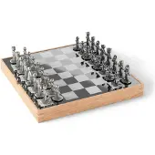 Umbra Buddy échiquier, jeu d'échecs, jouet, jeu d'échecs, bois, naturel, 36 cm, 1005304-390