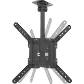 Hama Support TV pr plafond, pivot., rég. en hteur, 400x400, 165cm (65"), nr