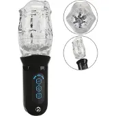 Stroker - masturbateur vibrant rotatif - transparent