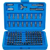 Bgs Jeu d’embouts pour foreuse entraînement hexagonal mâle 6,3 mm (1/4") 100 pièces (Clé Allen, Embout carré femelle, Fente de vis)