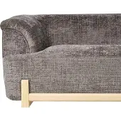 Beliani Ensemble De Salon 5 Places Alnor Tissu Chenille Marron
