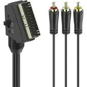 Hama Câble Vidéo Rca - Scart 1.5 M Noir (205156)