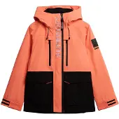 Superdry pour femme. WS110181A Veste de ski acrobatique Ultimate coral (L), Casuel, Sport, Polyester, Neige, Corail