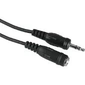 Hama Câble audio, jack mâle/fiche femelle 3,5 mm, stéréo, 5 m