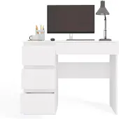 Top E Shop Bureau TRISTON – blanc mat, design gauche